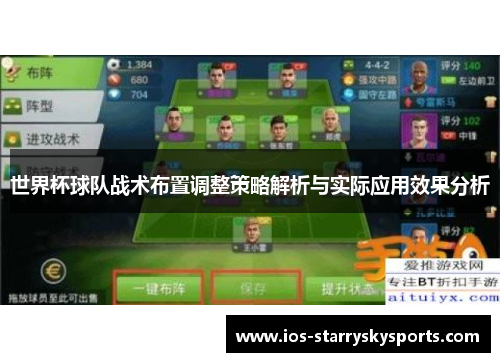 世界杯球队战术布置调整策略解析与实际应用效果分析