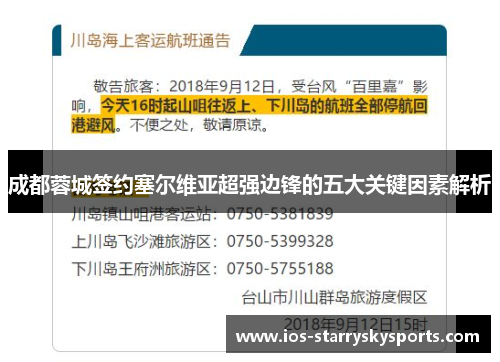 成都蓉城签约塞尔维亚超强边锋的五大关键因素解析